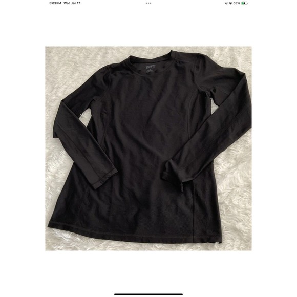 Duluth Trading Co Men's Buck Naked Performance Base Layer Shirt Black Sz Med - Picture 3 of 8